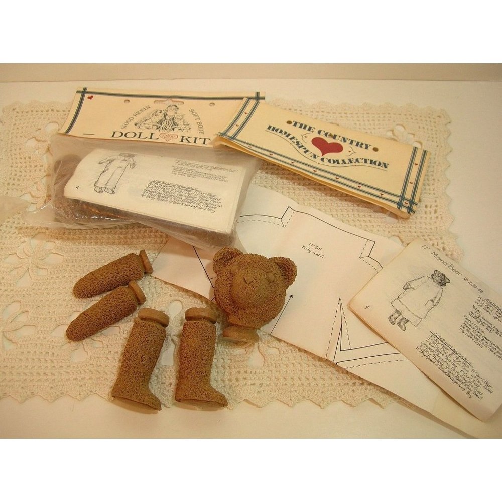 Mama and Papa Bear Dolls Craft Kits - Picture 4 of 5